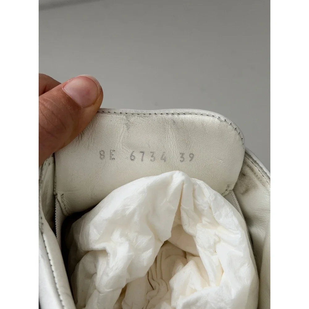 Fendi FF Logo Sneakers Womens 39 White Pre-owned Buckle Strap